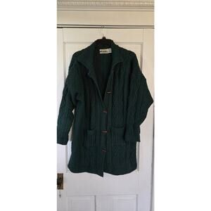 Aran Crafts Irish hand knit 100% wool cardigan, size XXL